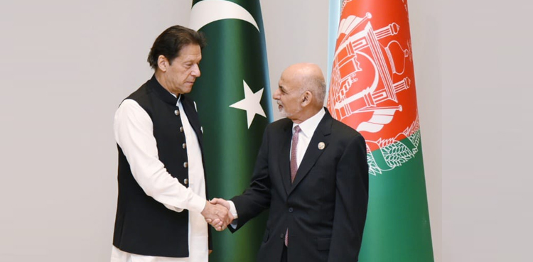 وزیراعظم عمران خان  سے افغان صدراشرف غنی کی ملاقات