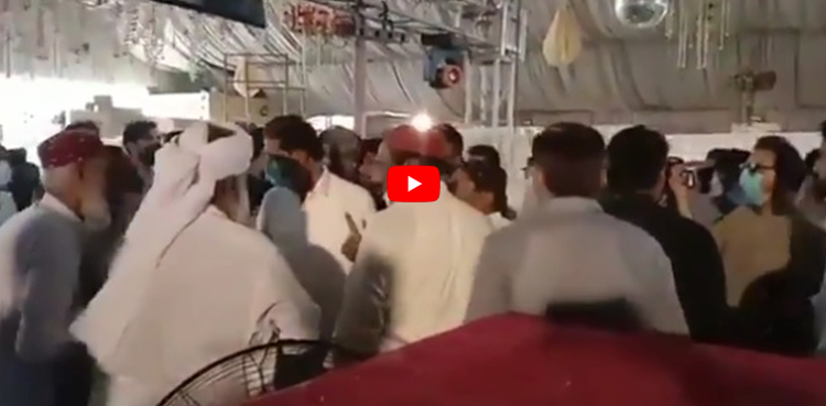 وزیر بنتے ہی ساجد جوکھیو نے کرونا ایس او پیز کی دھجیاں اڑادیں ، ویڈیو وائرل