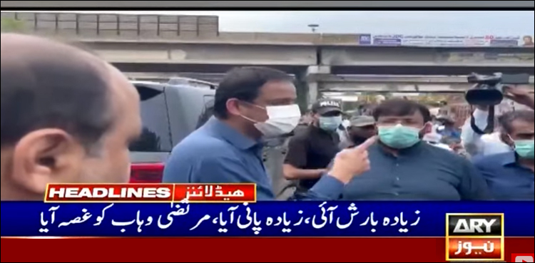 ’زیادہ بارش آئی، زیادہ پانی آیا‘ مرتضیٰ وہاب کو غصہ آگیا