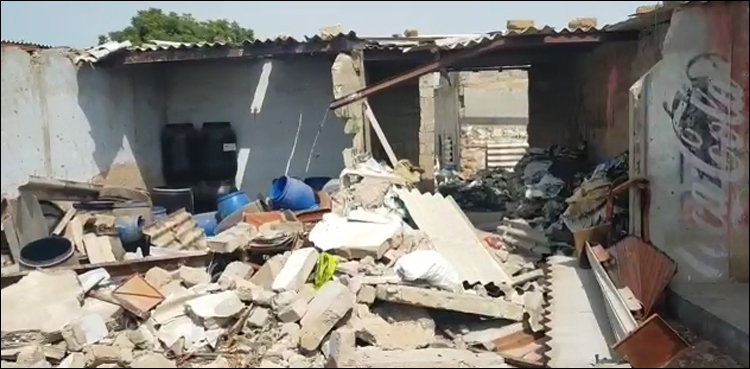 کراچی میں قبضہ مافیا کے خلاف آپریشن، فائرنگ سے ایس ایچ او زخمی