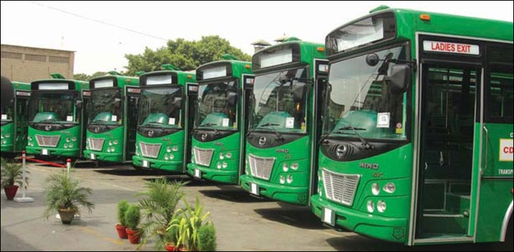 گرین لائن منصوبے کی مزید 40 بسیں کراچی پہنچیں گی
