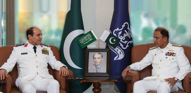 کمانڈر رائل سعودی نیول فورسز کی بحری سیکیورٹی اور استحکام سےمتعلق پاک بحریہ کی کاوشوں کی تعریف