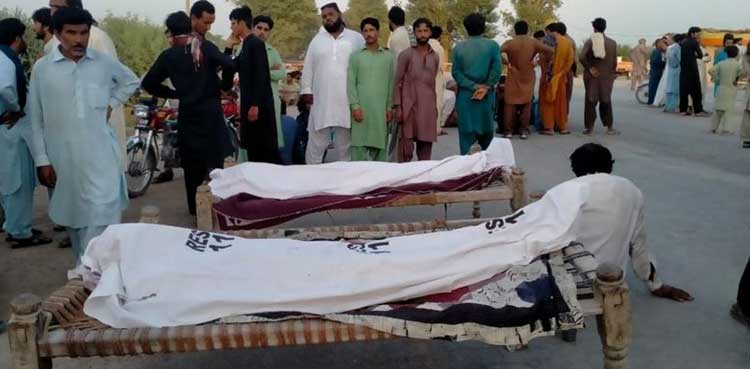 ڈاکوؤں کی فائرنگ سے  9 افراد کے جاں بحق ہونے کا مقدمہ درج