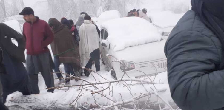 مری میں پھنسنے والوں میں حویلی لکھاں کی ایک فیملی بھی شامل