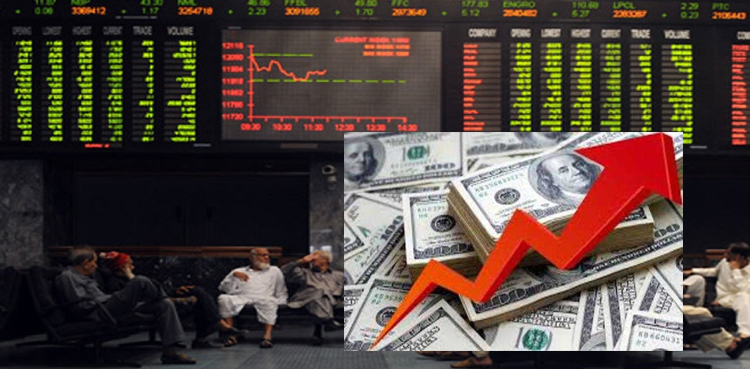 پاکستان اسٹاک ایکسچینج میں تیزی، ڈالرمزید تگڑا