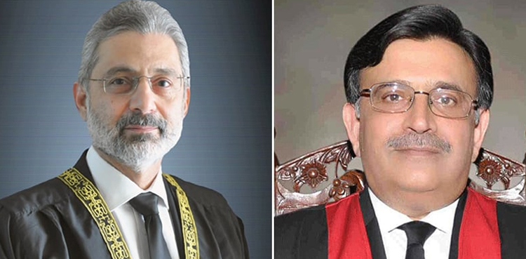 جسٹس قاضی فائزعیسیٰ  نے صدارتی ریفرنس کی سماعت کیلئے قائم بینچ پر اعتراض اٹھا دیا