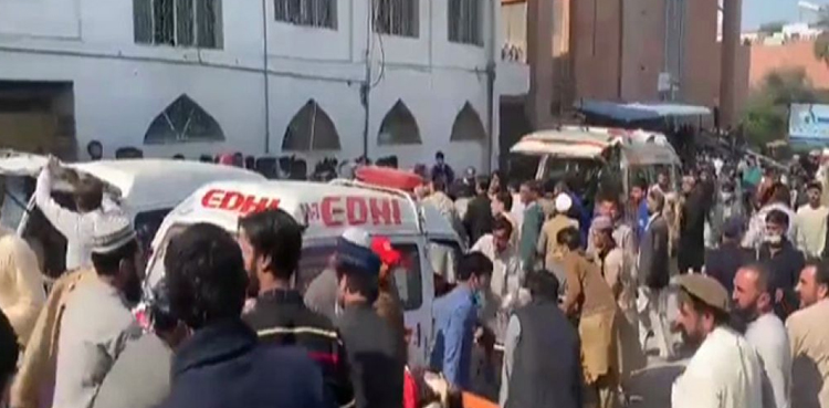 قصہ خوانی بازار کی جامع مسجد میں دھماکا، 56 افراد شہید