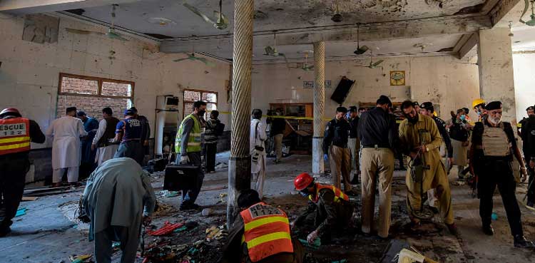 پشاور دھماکے کی تحقیقات جاری ،  2مشبہ افراد گرفتار