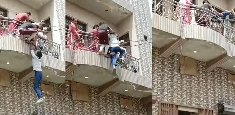 بیوی سے جھگڑے کے بعد شوہر کا خوفناک اقدام، ویڈیو وائرل