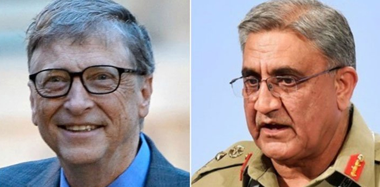 آرمی چیف اور بل گیٹس کے درمیان رابطہ، قومی پولیومہم کے دوران بھرپور تعاون پر پاک فوج کی تعریف