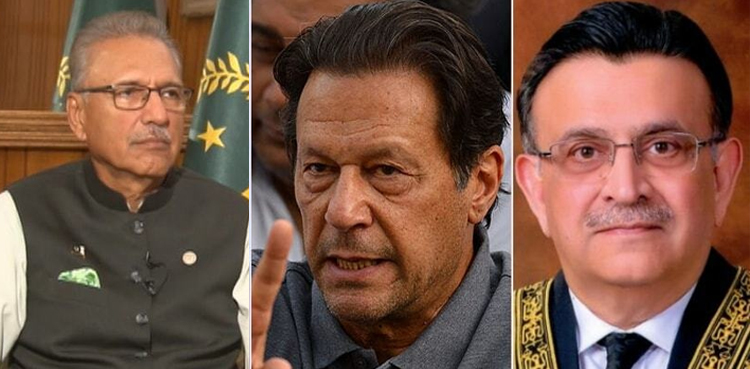 عمران خان  کا صدر مملکت اور چیف جسٹس  کو خط ، دھمکی آمیز مراسلے کی تحقیقات کا مطالبہ