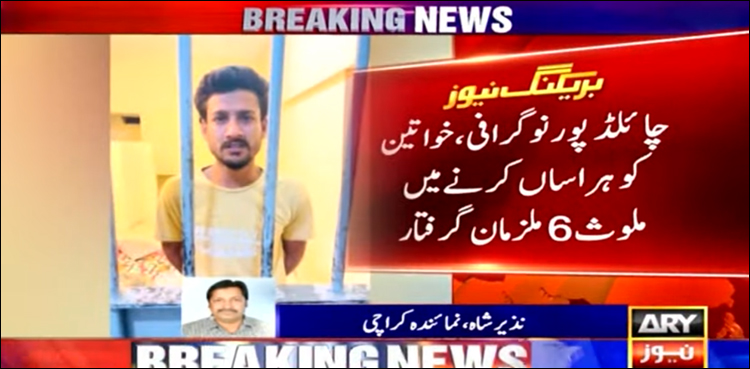 چائلڈ پورنوگرافی، خواتین کو ہراساں کرنے میں ملوث 6 ملزمان گرفتار