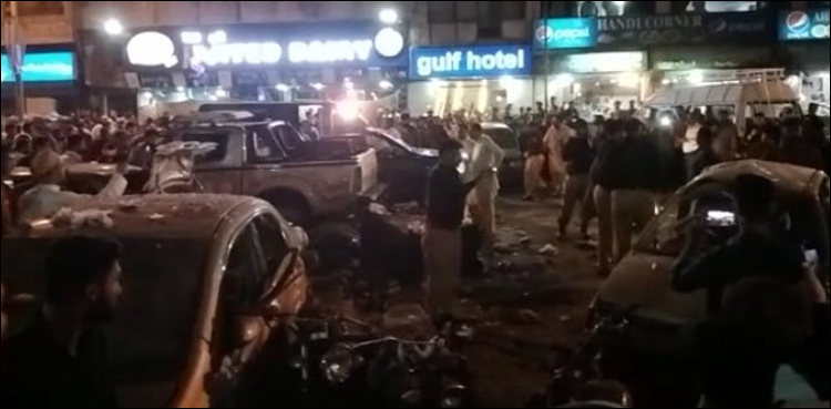 کراچی دھماکے کی ذمے داری کالعدم سندھو دیش لبریشن آرمی نے قبول کر لی، واقعے کی ابتدائی رپورٹ تیار