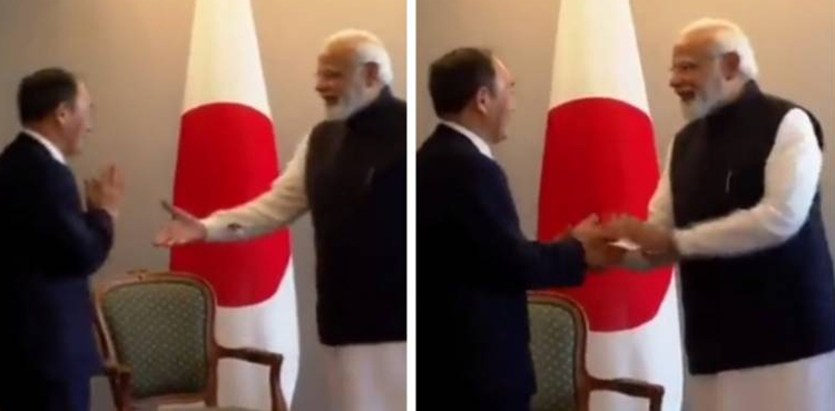 بھارتی وزیرِ اعظم  کی ایک اور مضحکہ خیز حرکت سوشل میڈیا پر وائرل