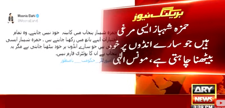 ‘حمزہ شہباز ایسی مرغی ہے جو سارے انڈوں پر خود بیٹھنا چاہتی ہے’