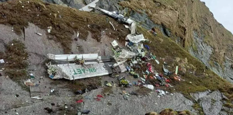 نیپال میں لاپتہ ہونے والا طیارہ  پہاڑ پر گر کر تباہ ہوا،  تصاویر جاری