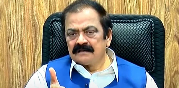 وزیرداخلہ رانا ثنا اللہ کی پی ٹی آئی کو  پھر دھمکی