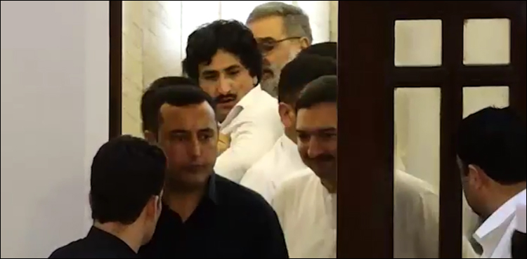 خیبر پختونخوا بجٹ اجلاس میں ایک ‘فرینڈلی ہاتھا پائی’ کی ویڈیو سامنے آ گئی