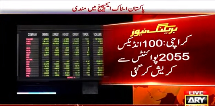 سپر ٹیکس لگانے کا اعلان، پاکستان اسٹاک ایکسچینج کریش کرگئی، کاروبار معطل