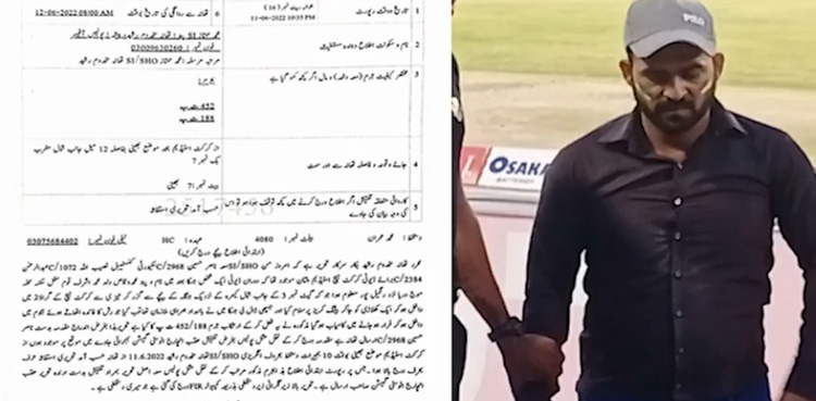 ملتان : میدان میں آکر شاداب خان سے گلے ملنا مداح کے گلے پڑ گیا