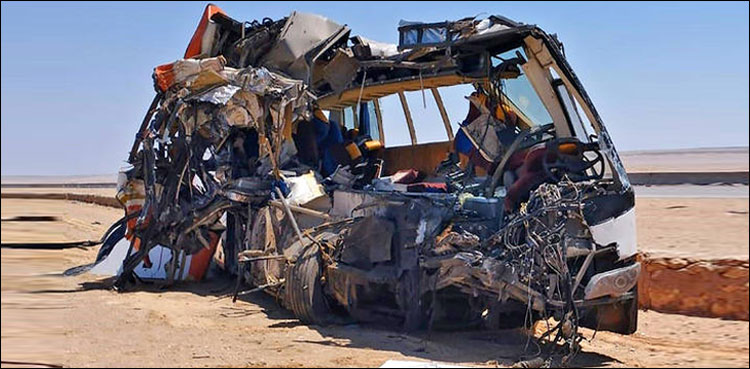مصر میں خوفناک بس حادثہ، 22 افراد جاں بحق