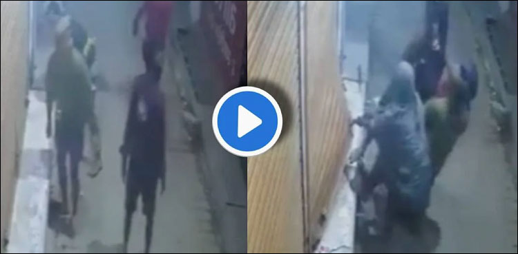 چوروں نے نہایت آسانی سے دکان کا شٹر کھول لیا، ویڈیو وائرل