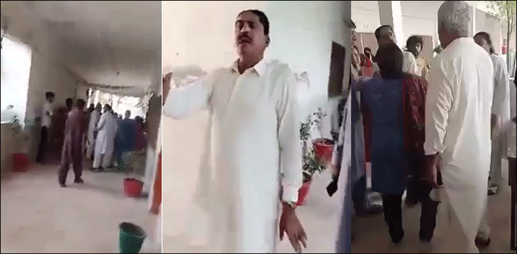 گرلز ڈگری کالج میں سیلاب متاثرین کھانا پکانے کے لیے فرنیچر جلانے لگے