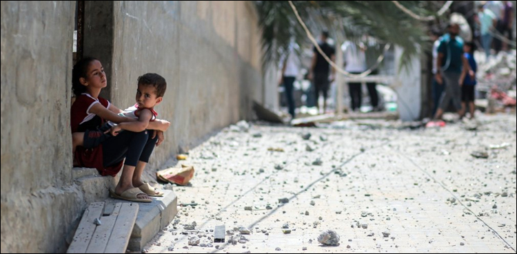 غزہ میں فلسطینی بچوں اور خواتین پر بزدلانہ اسرائیلی بمباری کی دل دہلا دینے والی ویڈیو