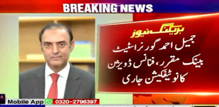 جمیل احمد 5 سال کے لئے گورنر اسٹیٹ بینک مقرر