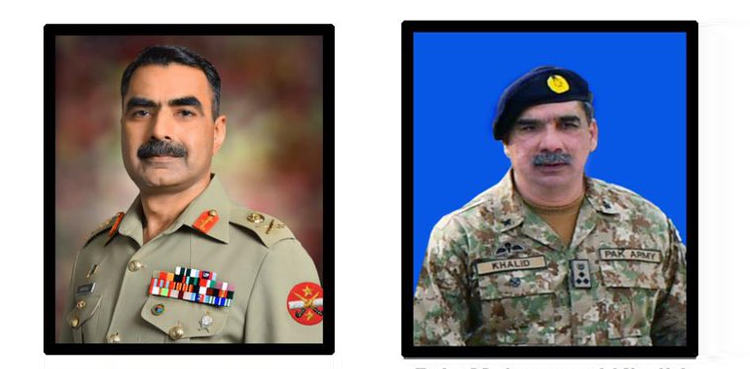 آرمی چیف کی کوئٹہ میں لیفٹیننٹ جنرل سرفراز علی  اور بریگیڈئیر محمد خالد کی نمازِ جنازہ میں شرکت