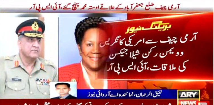 آرمی چیف سے امریکی کانگریس رکن کی ملاقات : سیلاب کی تباہ کاریوں پر دکھ کا اظہار، تعاون کی پیشکش