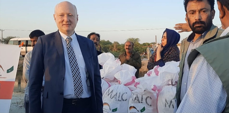 جرمنی کی جانب سے سیلاب متاثرین کیلیے طبی کیمپ کا قیام