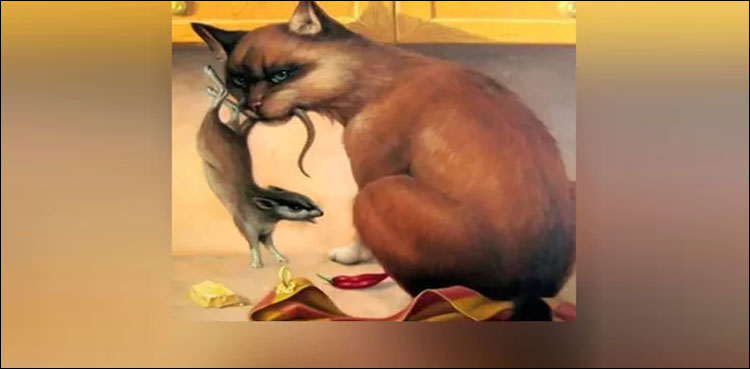 چوہے بلی کے کھیل میں چھپی خاتون کا چہرہ ڈھونڈ سکتے ہیں؟