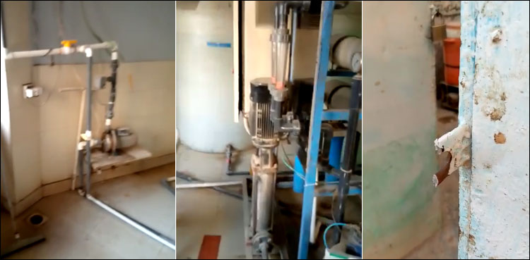 الخدمت کے آر او پلانٹ میں چوری کی واردات، چور مشینری لے اڑے
