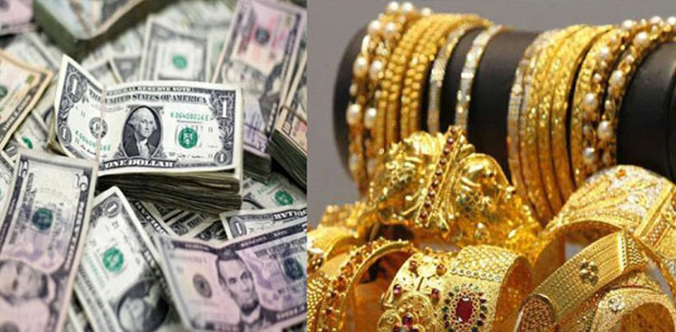 ڈالر کی قدر میں اضافہ، سونے کی قیمت میں کمی