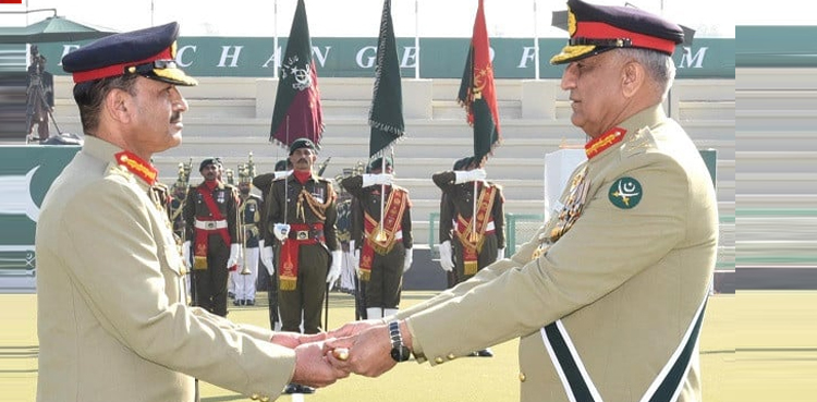 خوشگوار ماحول میں پاک فوج میں کمانڈ کی تبدیلی خوش آئند قرار