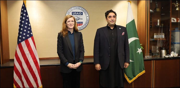 وزیر خارجہ کی یو ایس ایڈ کی ایڈمنسٹریٹر اور مختلف امریکی سینیٹرز سے ملاقات