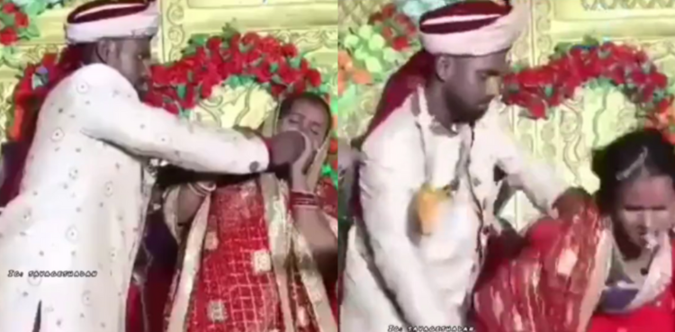 ویڈیو: دلہا دلہن اپنی ہی شادی پر لڑ پڑے، ایک دوسرے پر تھپڑ برسادیے