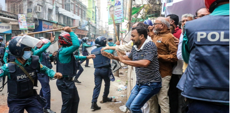 بنگلہ دیش میں مظاہرہ، اپوزیشن کا حکومت سے نئے انتخابات کرانے کا مطالبہ