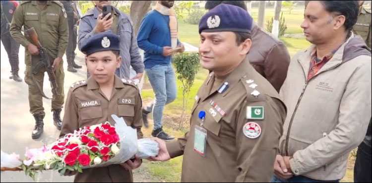 تھیلیسیمیا کے شکار بچے کو اعزازی طور پر سی پی او بنا دیا گیا