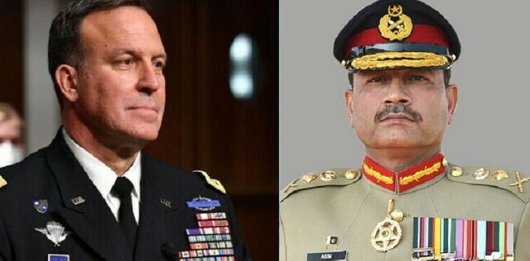 آرمی چیف جنرل سید عاصم منیر سے امریکی سینٹ کام کمانڈر کی ملاقات