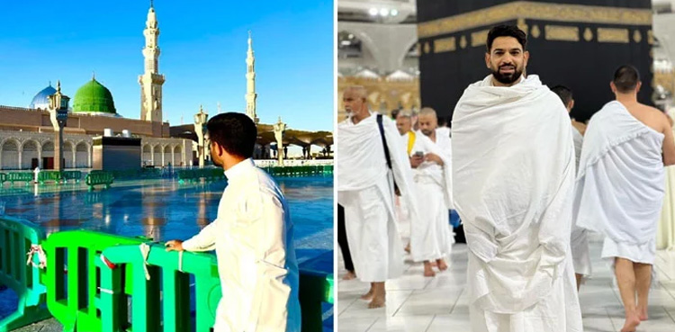 بابراعظم  اور حارث رؤف نے عمرے کی سعادت حاصل کرلی