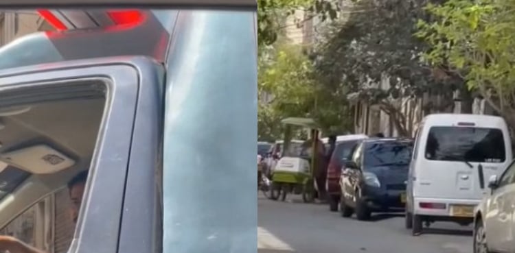 ویڈیو: کراچی میں پولیس کے سامنے ڈکیت شہری کو لوٹ کر فرار