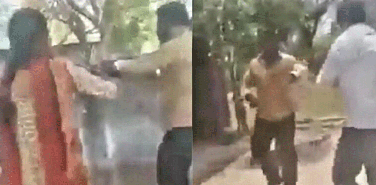 ماں باپ نے بچے کی پٹائی کرنے والے ٹیچر کو بھگا بھگا کر بری طرح پیٹ ڈالا،  ویڈیو دیکھیں