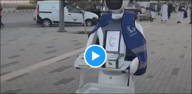 افطار بانٹنے والے روبوٹ سڑکوں پر آ گئے