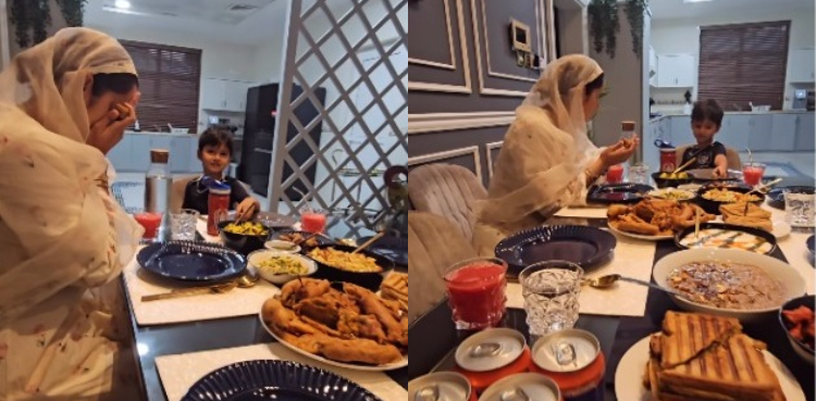 ثانیہ مرزا کی بیٹے کے ہمراہ افطار کرتے ہوئے ویڈیو وائرل