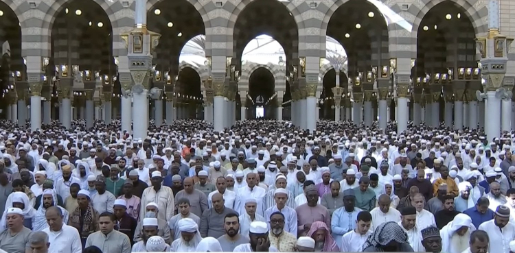 رمضان المبارک کے پہلے عشرہ میں مسجد نبوی ﷺ میں کتنے زائرین آئے؟
