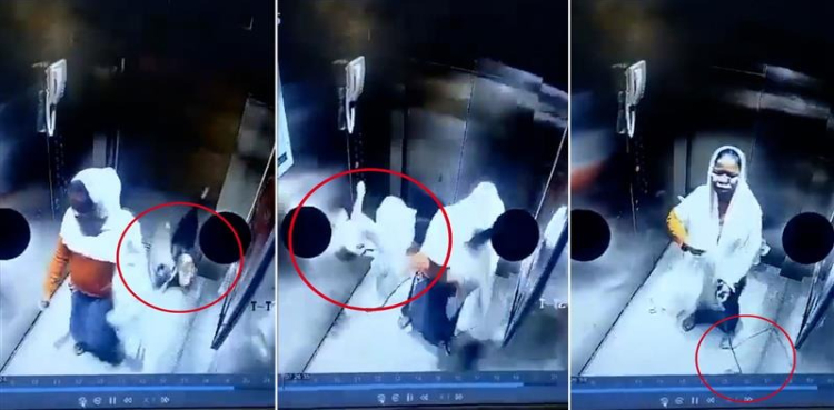 ملازمہ کی لفٹ کے فرش پر کتے کو بے دردی سے پٹخنے کی ویڈیو وائرل