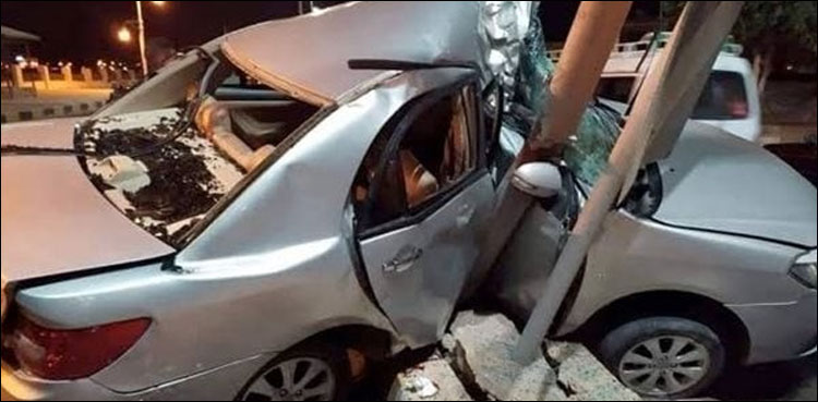 سعودی عرب میں کار سوار خاتون کو دل دہلا دینے والا حادثہ