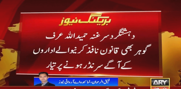 ٹی ٹی پی گوہر گروپ کے دہشت گرد سیکیورٹی اداروں کے آگے ہتھیار ڈالنے پر تیار